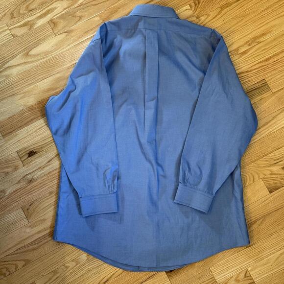 Brooks Brothers Regent 1818 dress shirt, blue cotton, 17-2/3 —‎ flaws - Picture 2 of 5